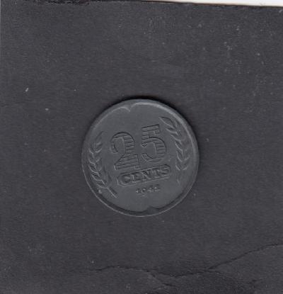 Beschrijving: 25 Cent WILHELMINA  